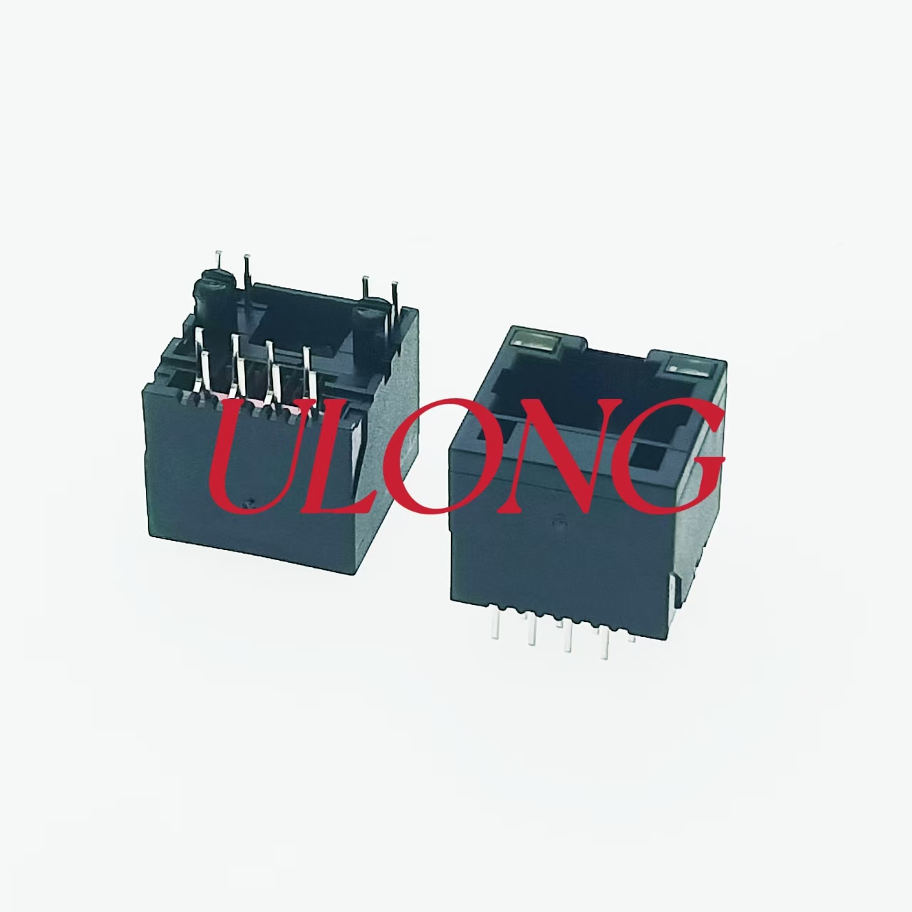 直插RJ45-8P8C 单口屏蔽带耳  超薄型