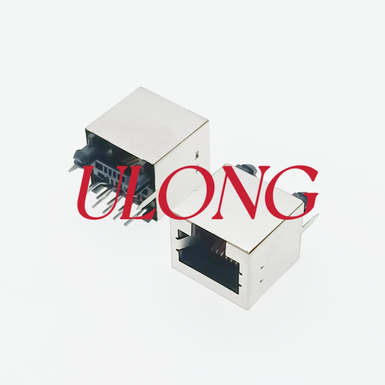 直插RJ45-8P8C 单口屏蔽无耳 超薄型