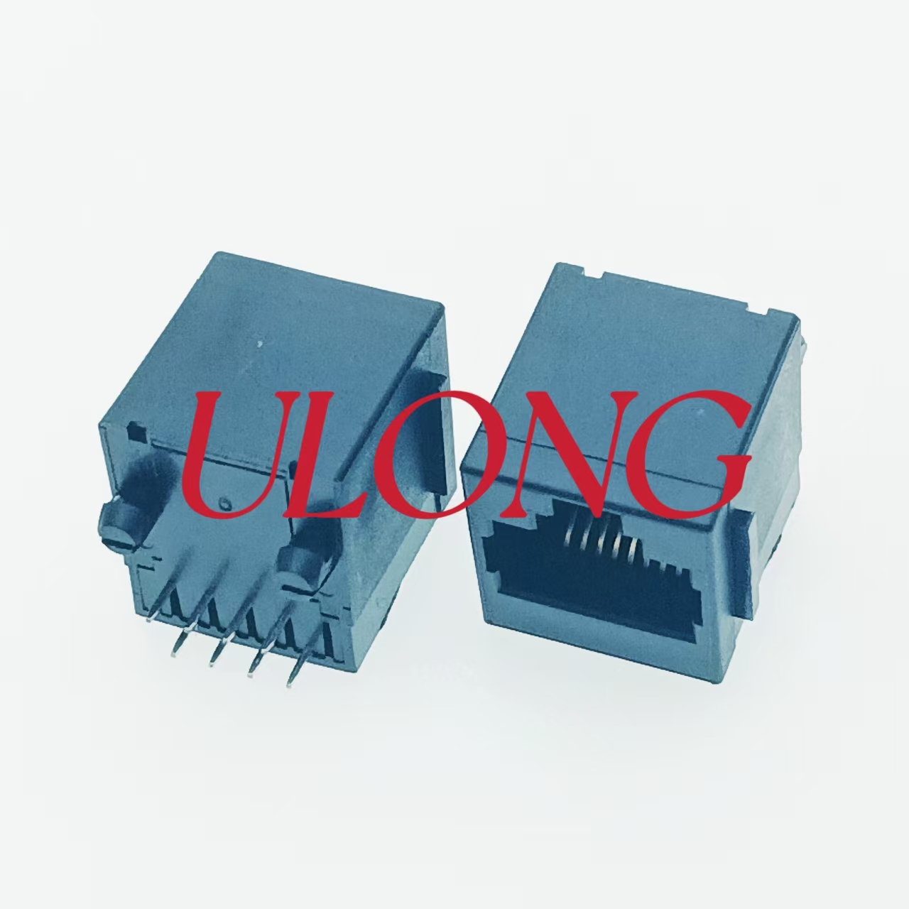 RJ48-10P8C 带耳全塑网络插座工业类网口