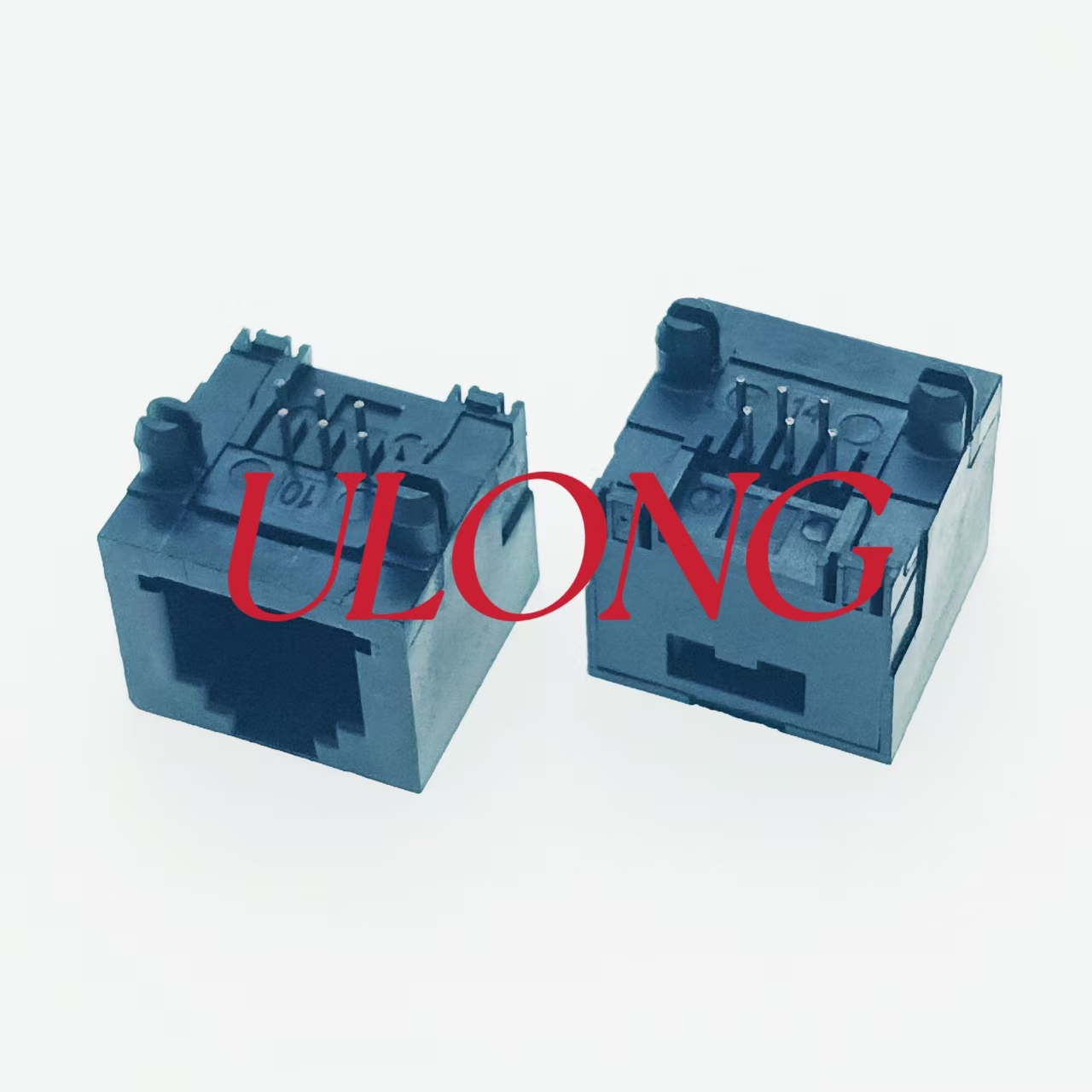 RJ12-6P6C  全塑电话语音插座工业类网口朝上