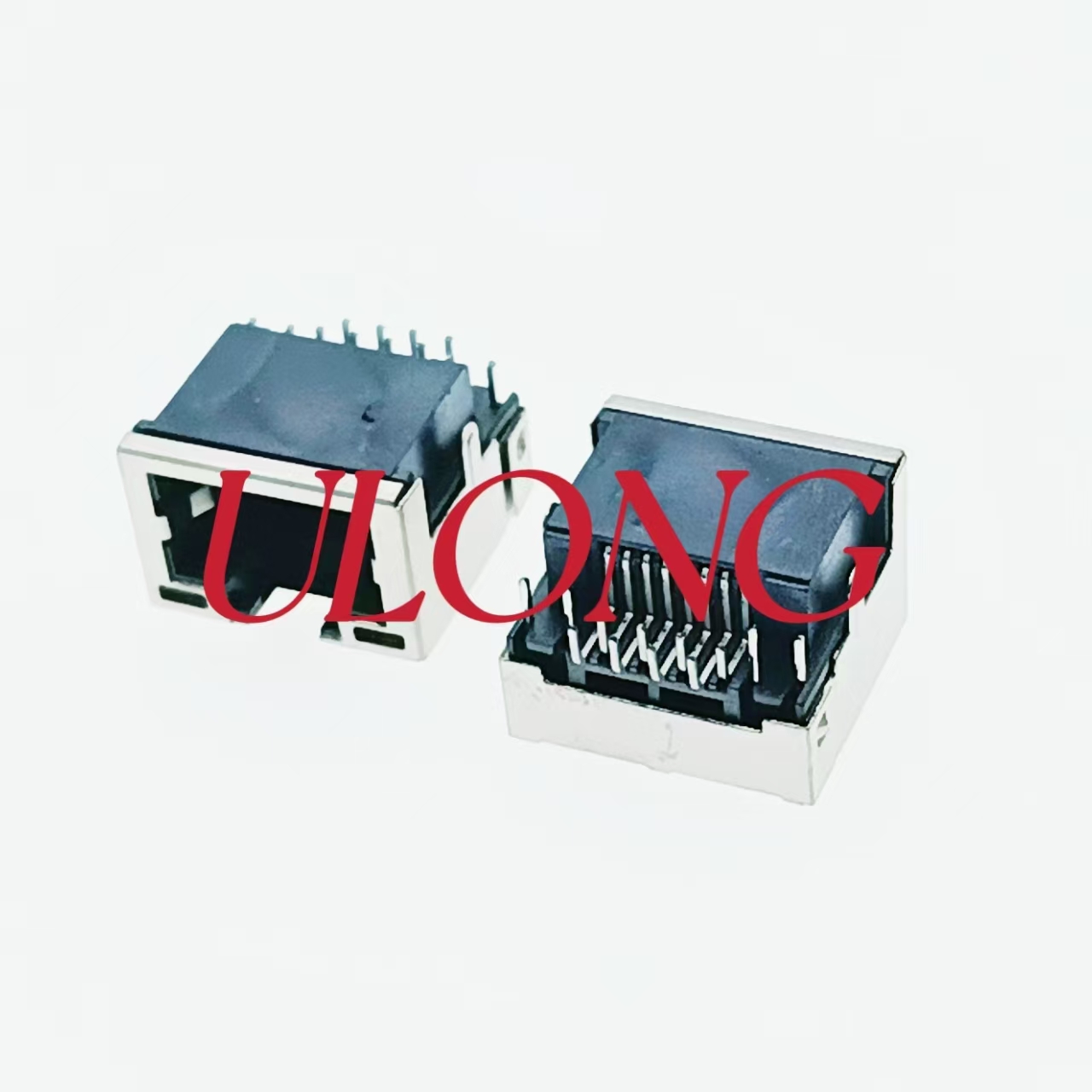 沉板4.2  DIP RJ45-8P8C 带灯屏蔽卷带