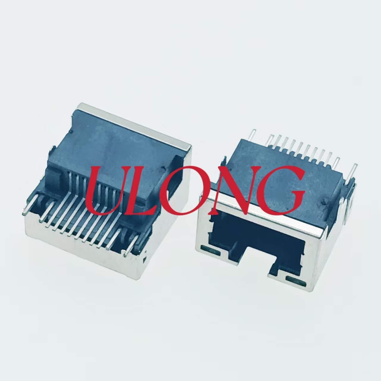 沉板4.2MM SMT RJ45-8P8C 带灯全屏蔽