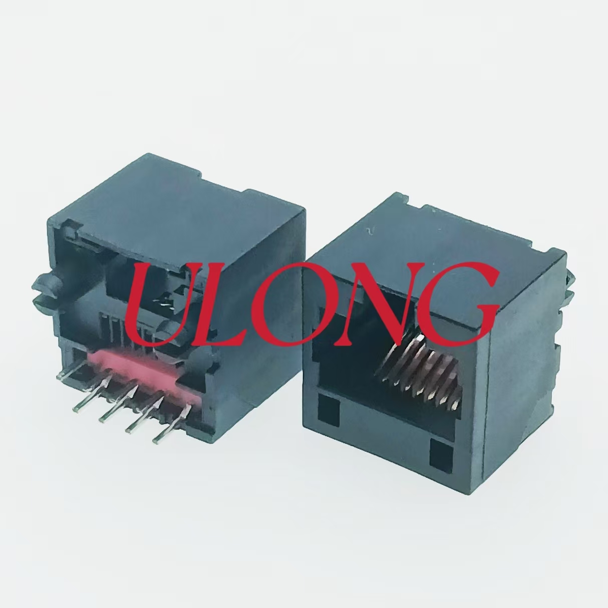 直插DIP RJ45 8P8C 全塑12.7MM插件