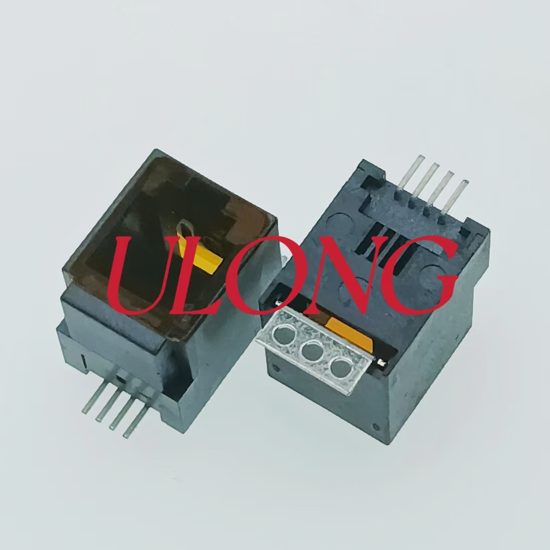 RJ9 4P4C立贴180度电话插座卷带麦拉回流焊