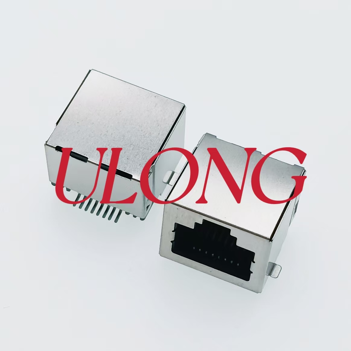 SMT RJ45 8P8C 贴片口朝上无灯屏蔽卷带