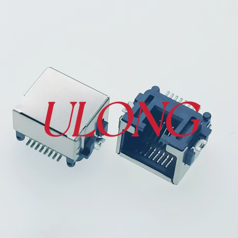 沉板式RJ45-8P8C  8.6MM贴片SMT RJ45不带弹