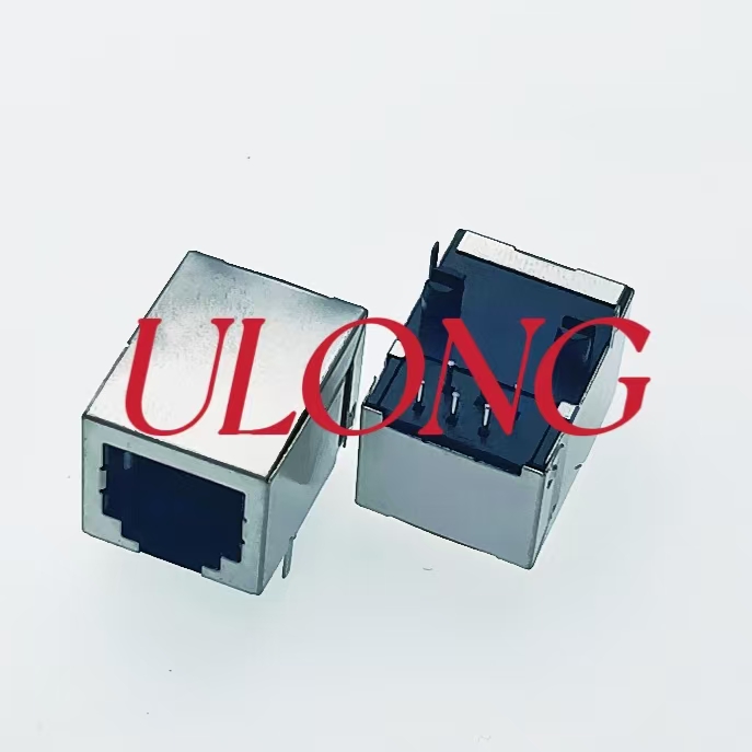 单口RJ12-6P6C电话连接器全包