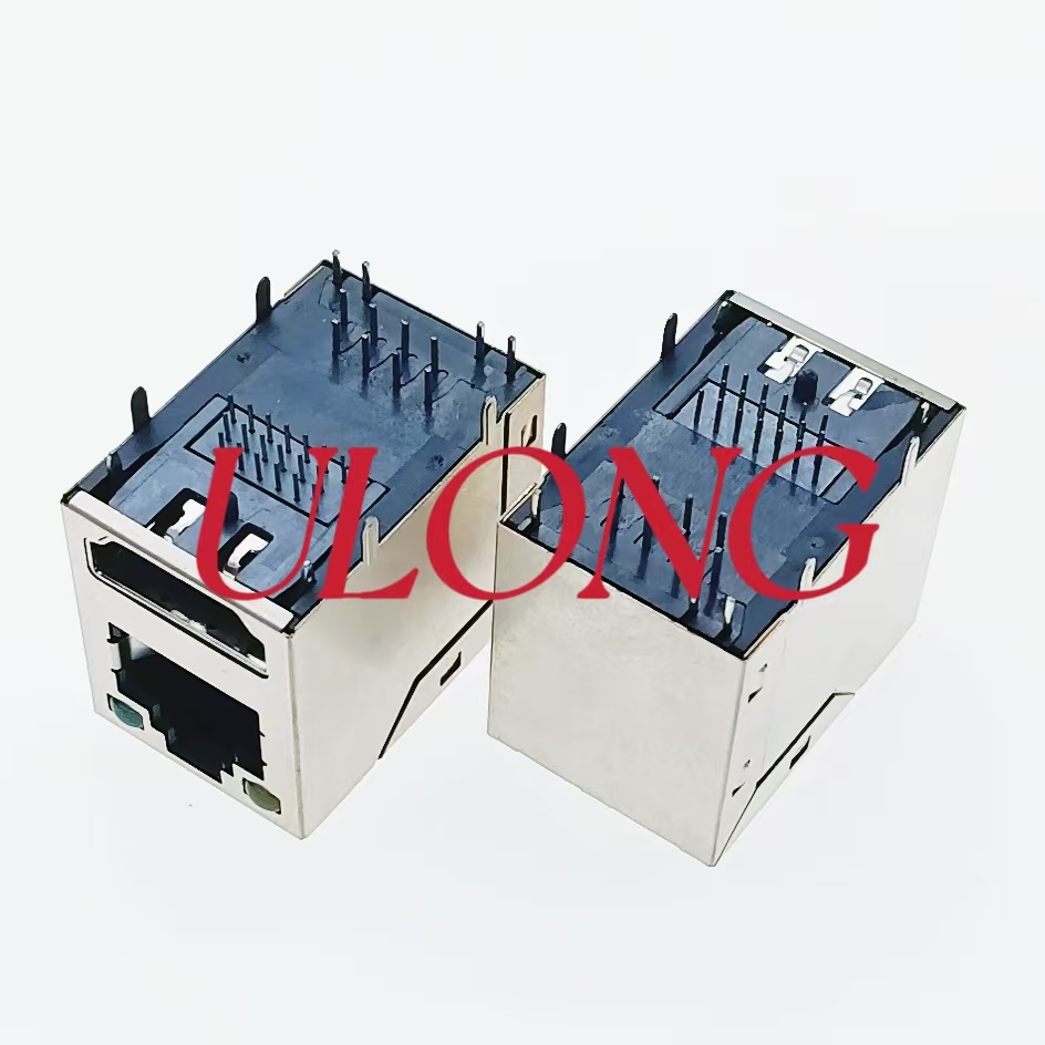 RJ45+HDMI 带灯屏蔽
