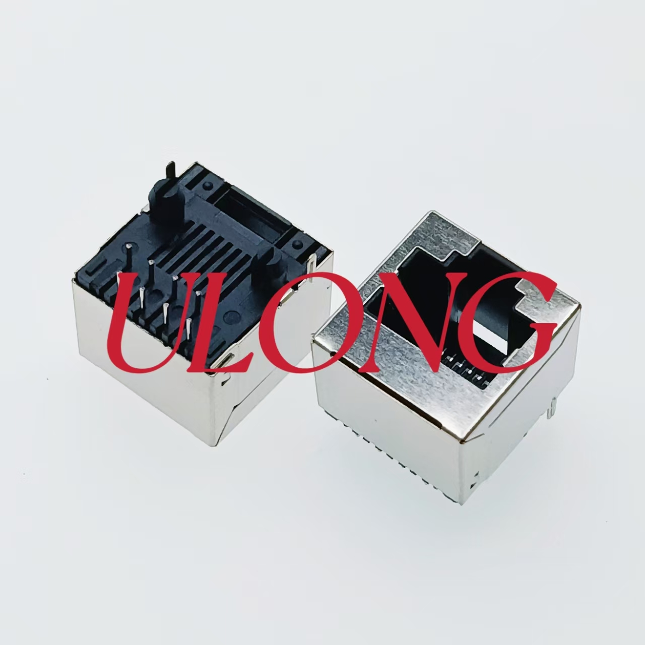 RJ45-8P8C全包直插矮体12.8MM高8P8C