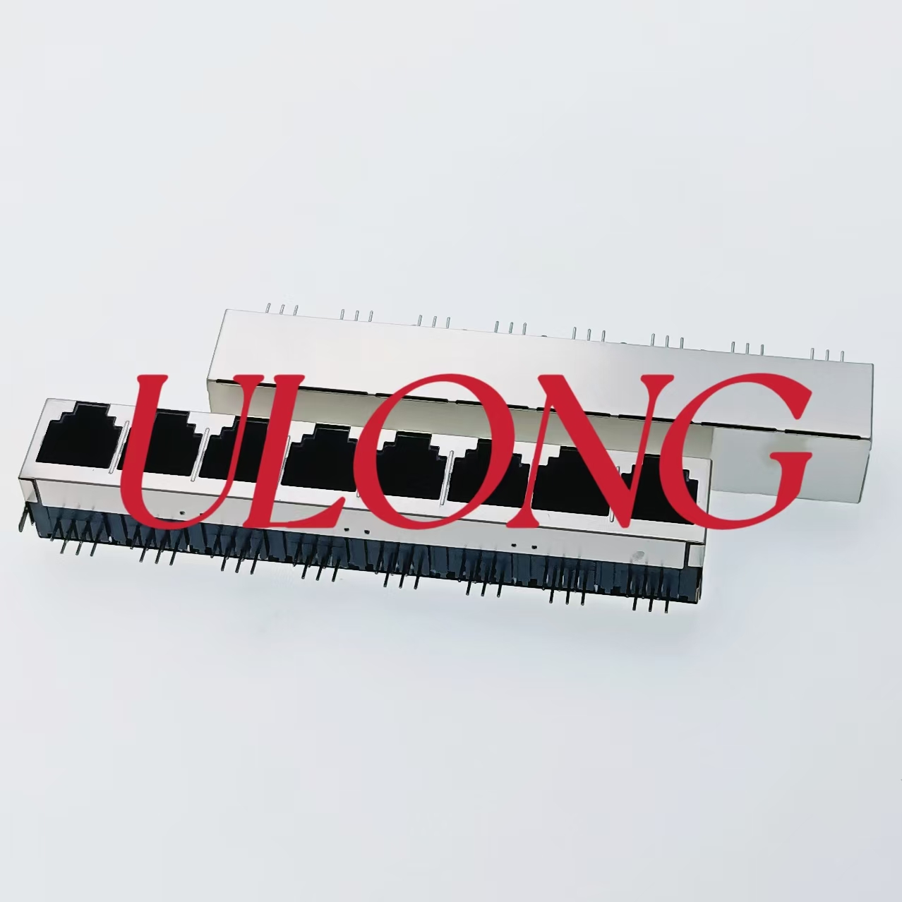 RJ12-1X8-6P6C黑色全包电话座子