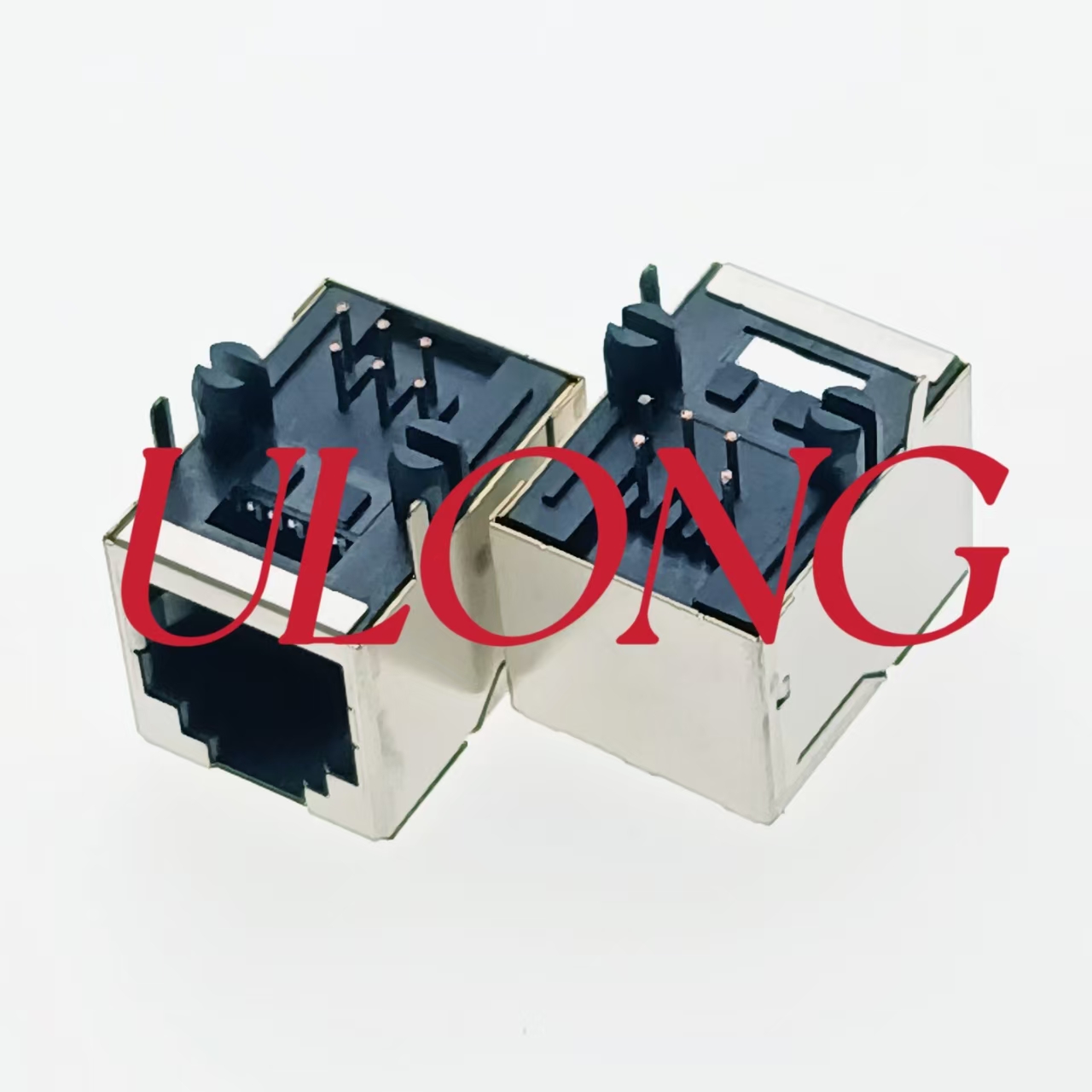 RJ12-1X-6P6C黑色全包电话座子