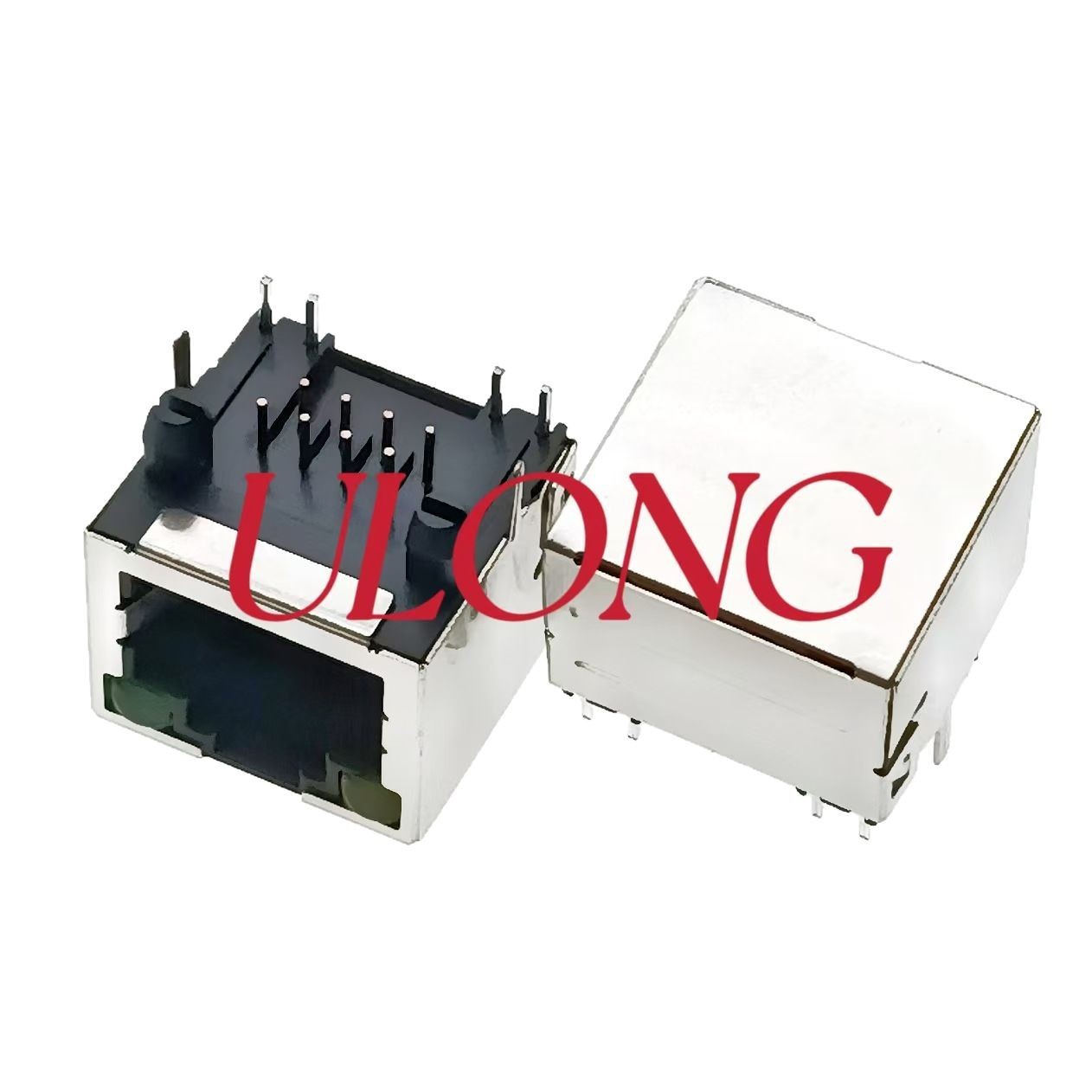 RJ45插座-1X1-8P8C带灯平 左黄右绿