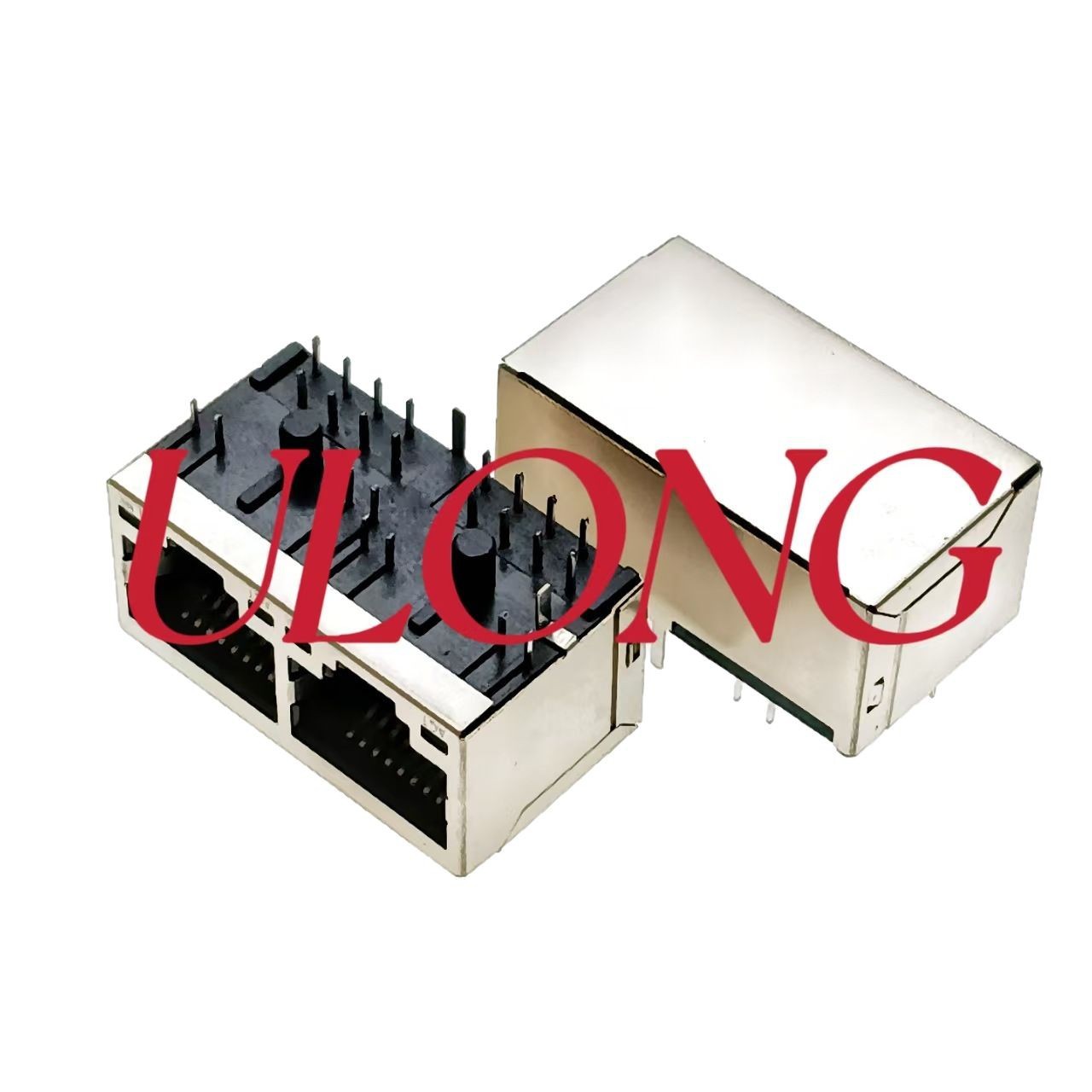 RJ45连接器替代FRE PULSE 1X2带灯左绿右绿橙不带卡扣网卡用