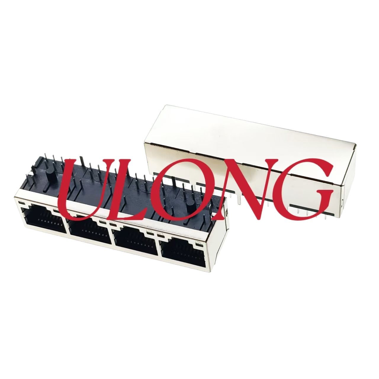 RJ45连接器替代FRE PULSE 1X4带灯左绿右绿橙无卡扣网卡用