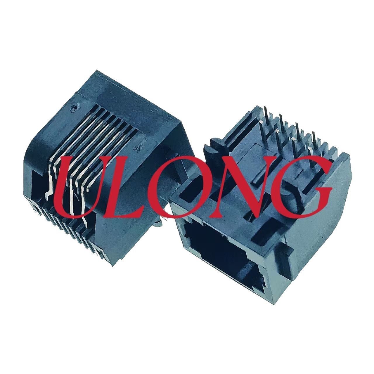 RJ45连接器5722-8P8C扁针斜体18.3MM  带耳