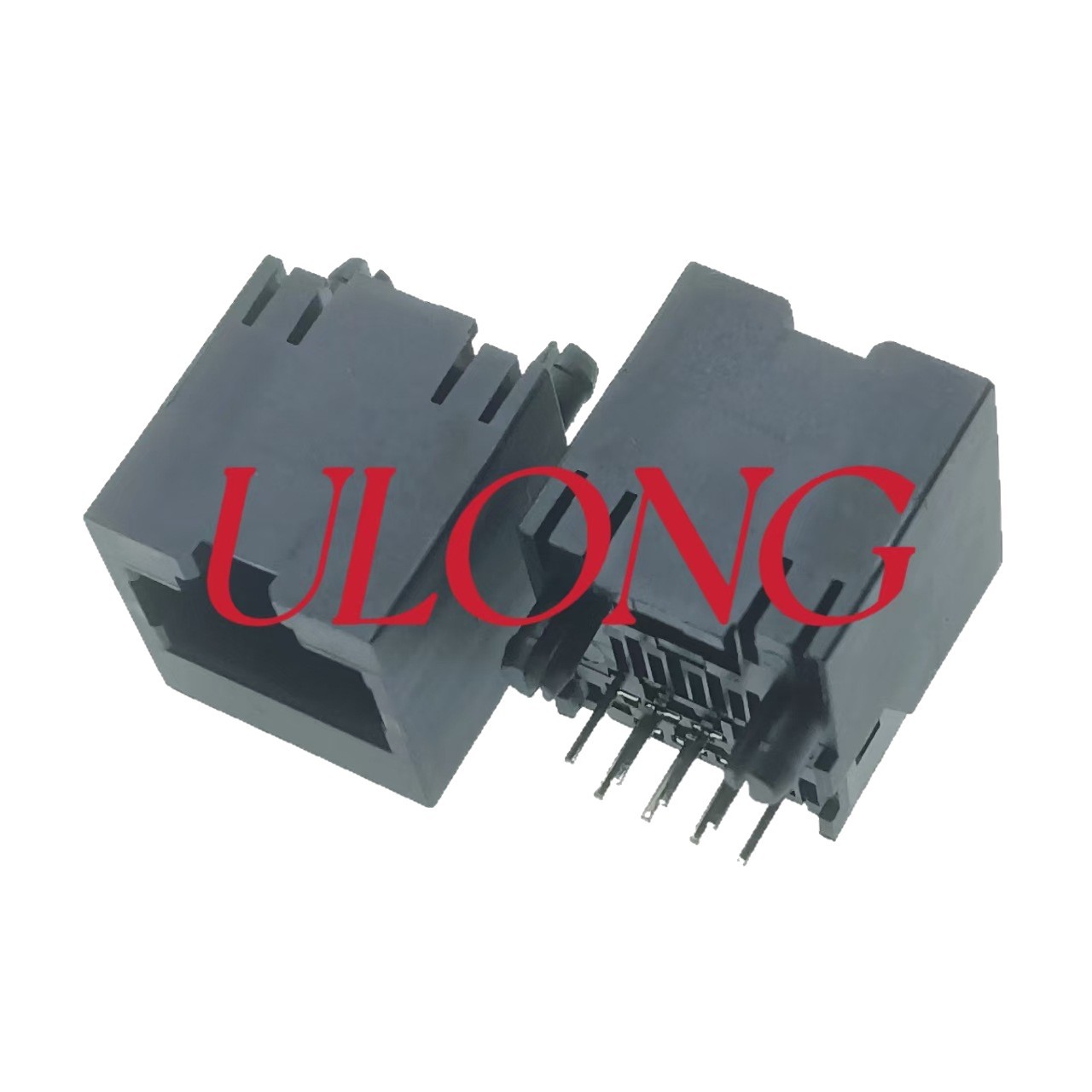 CAT6A类RJ45网络插座 单口全塑180度