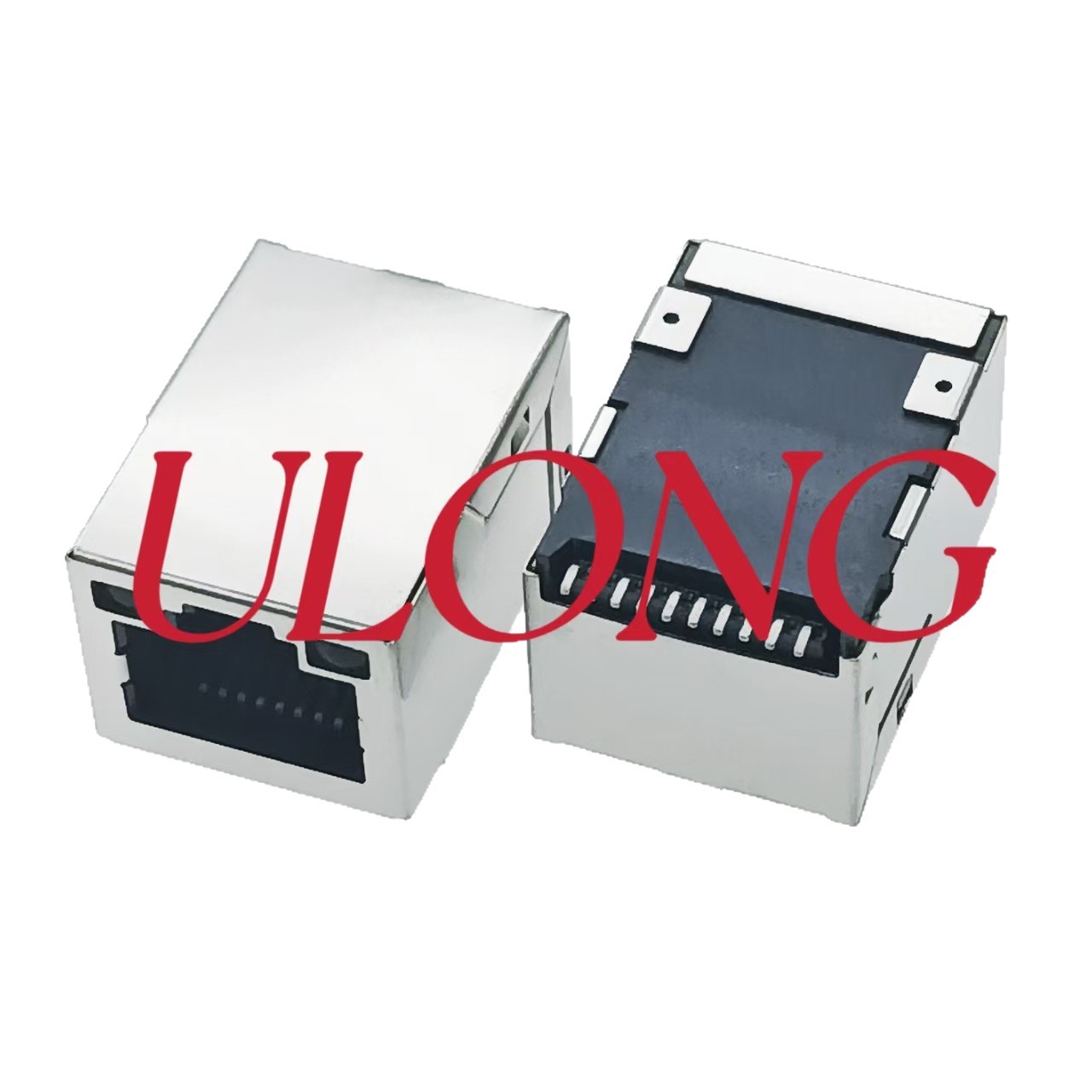 厂家直销带滤波器RJ45 贴片SMT百兆带灯23.05MM 替代HANRUN