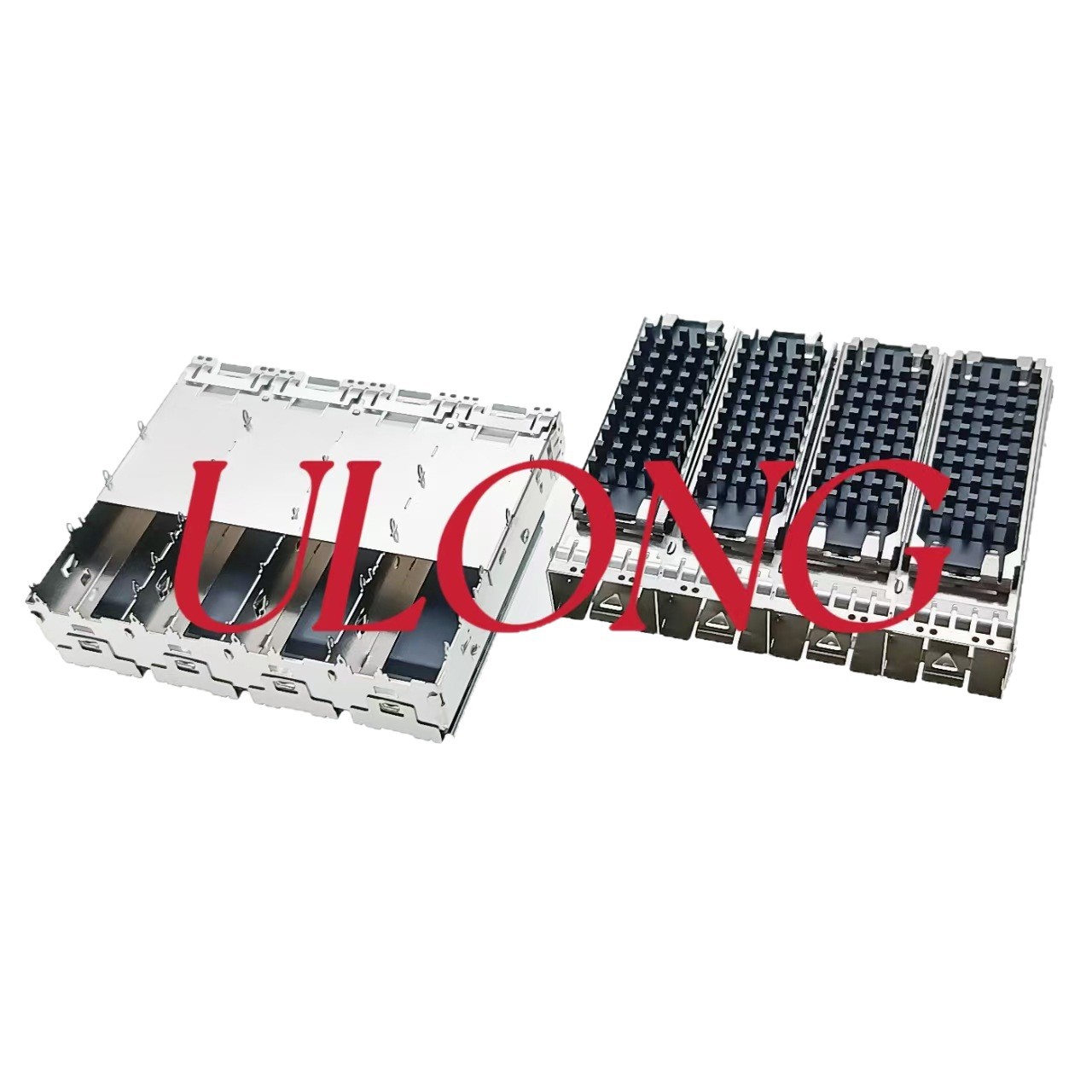 SFP+光纤笼子连接器1X4带散热片 10G