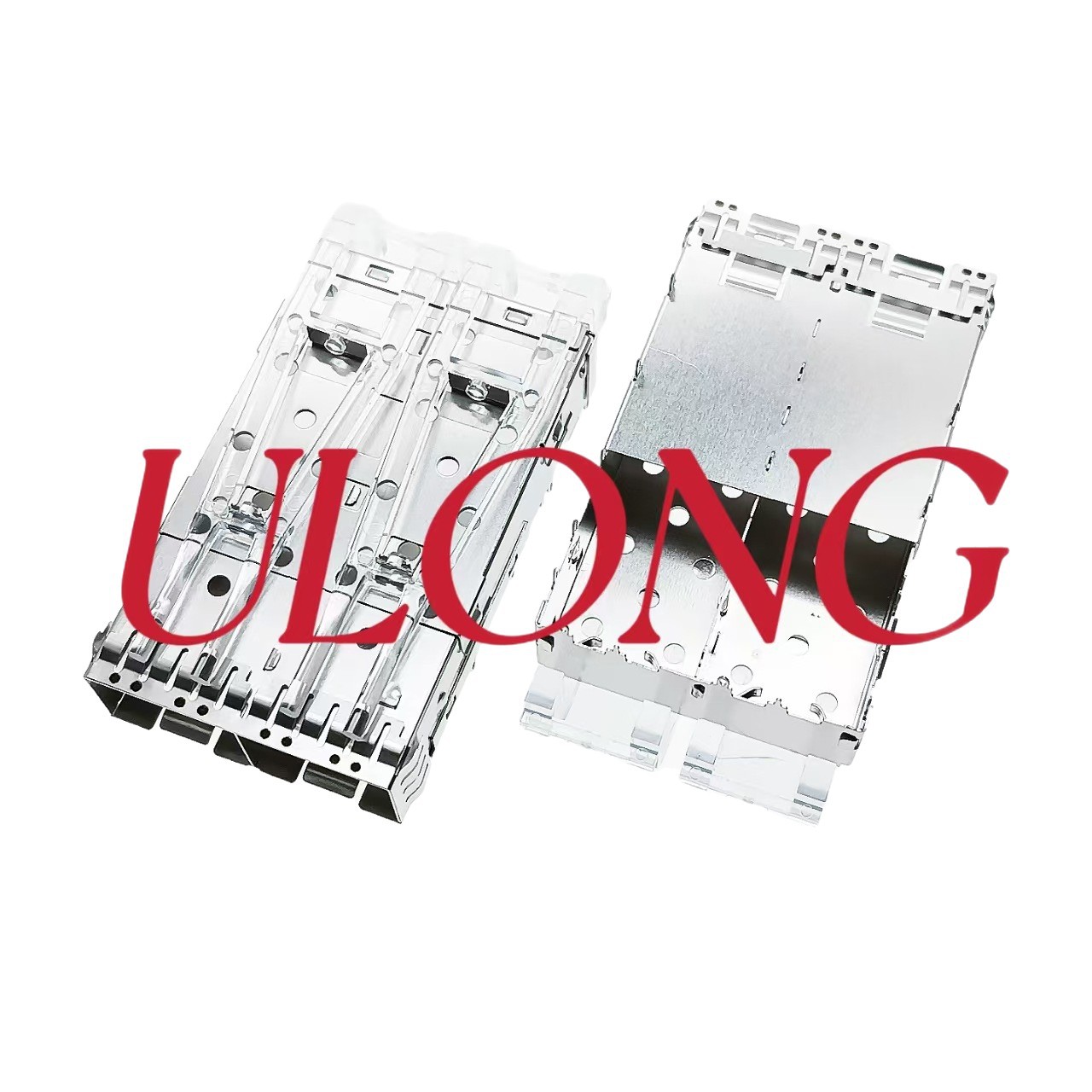 SFP+笼子连接器双口带导光柱