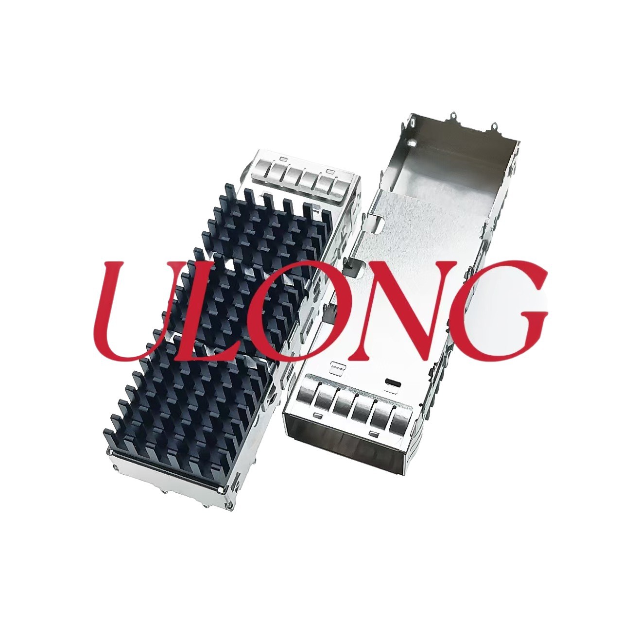 QSFP28-1X1笼子带散热片加高 速率100G