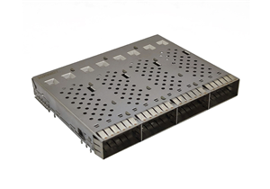 Single layer QSFP28 28G fiber cage 1 * 4 with/without heat sink