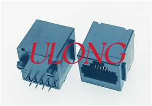 RJ48-10P8C 带耳全塑网络插座工业类网口