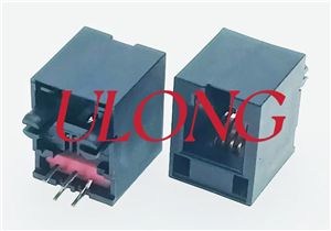 直插DIP RJ11 4P4C 全塑12.7MM插件