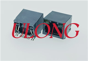 SMT RJ45 8P8C 贴片口朝上无灯全塑卷带