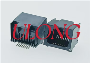 SMT RJ45 8P8C 贴片口朝上无灯全塑卷带