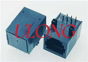 单口RJ12-6P6C电话连接器全塑