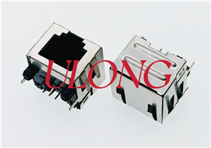 RJ12-6P6C 带弹屏蔽外8内6