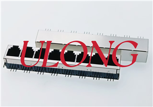 RJ12-1X8-6P6C黑色全包电话座子