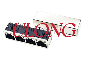 RJ45连接器替代FRE PULSE 1X4带灯左绿右绿橙无卡扣网卡用
