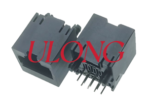 CAT6A类RJ45网络插座 单口全塑180度