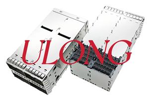 光纤连接器QSFP28 2X2双层带灯100G